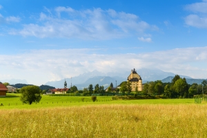 Blick auf Schloss Goldenstein