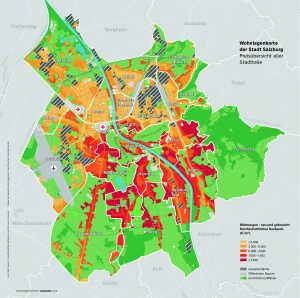 Stadtteilgenauer Überblick Immobilienpreise Salzburg-Stadt 2019