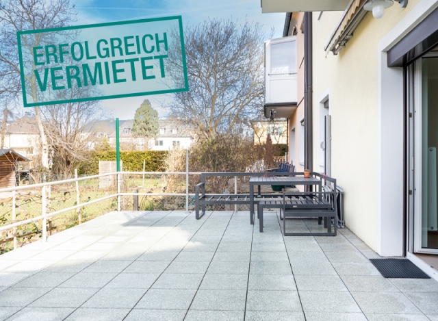 Stadtgartenwohnung mit großer Terrasse